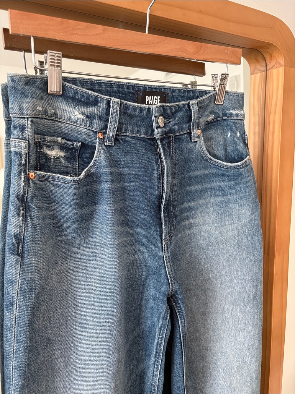PAIGE Sasha Ankle Wide-Leg Cuff Jeans - Picture 5 of 11